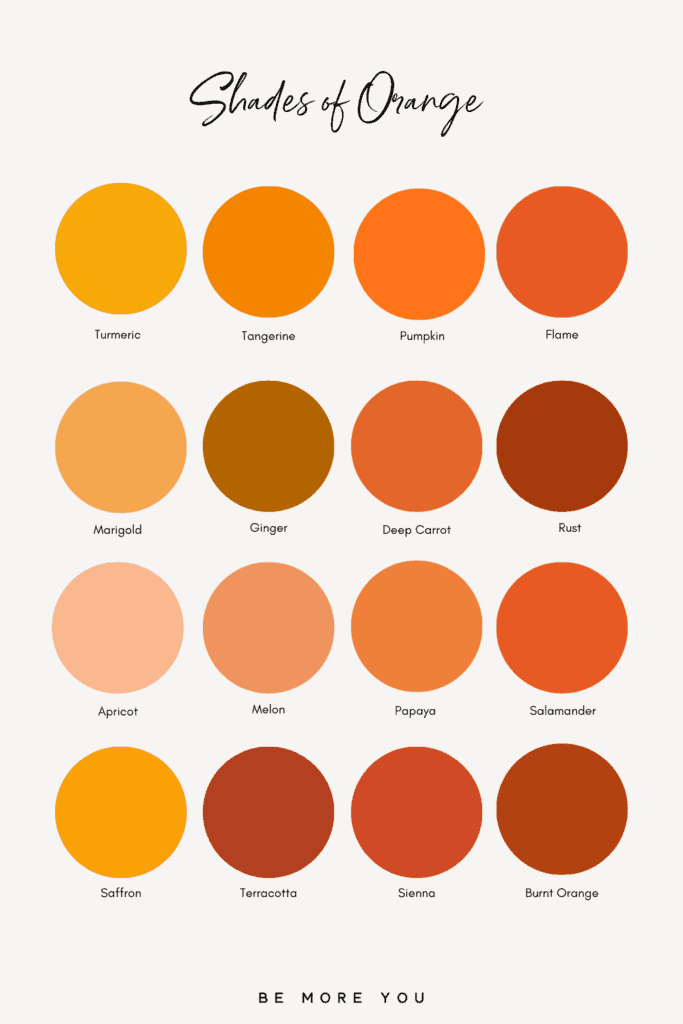 Orange Colors Palette 15 ML